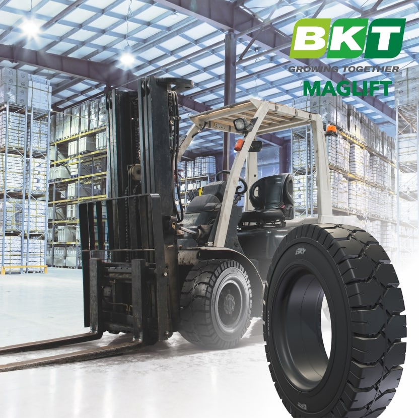 Сделано BKT: цельнолитые шины для вилочных погрузчиков Maglift, Maglift Premium, Maglift Eco и Maglift Eco Rib