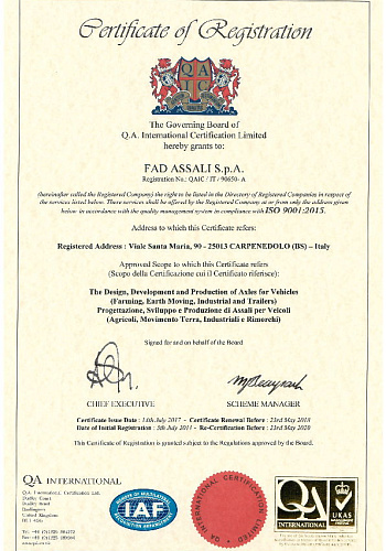 FAD ASSALI ISO 9001