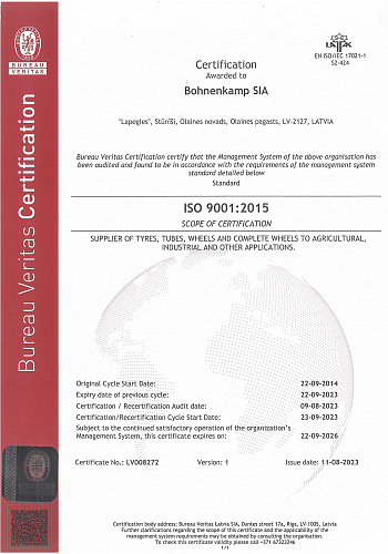 Система управления  ISO 9001:2008 Bohnenkamp